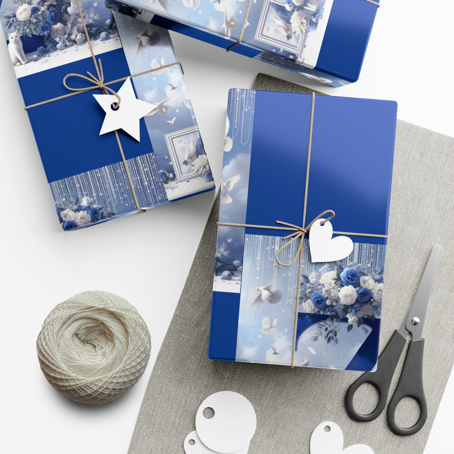 Blue Z Gift Wrap Papers