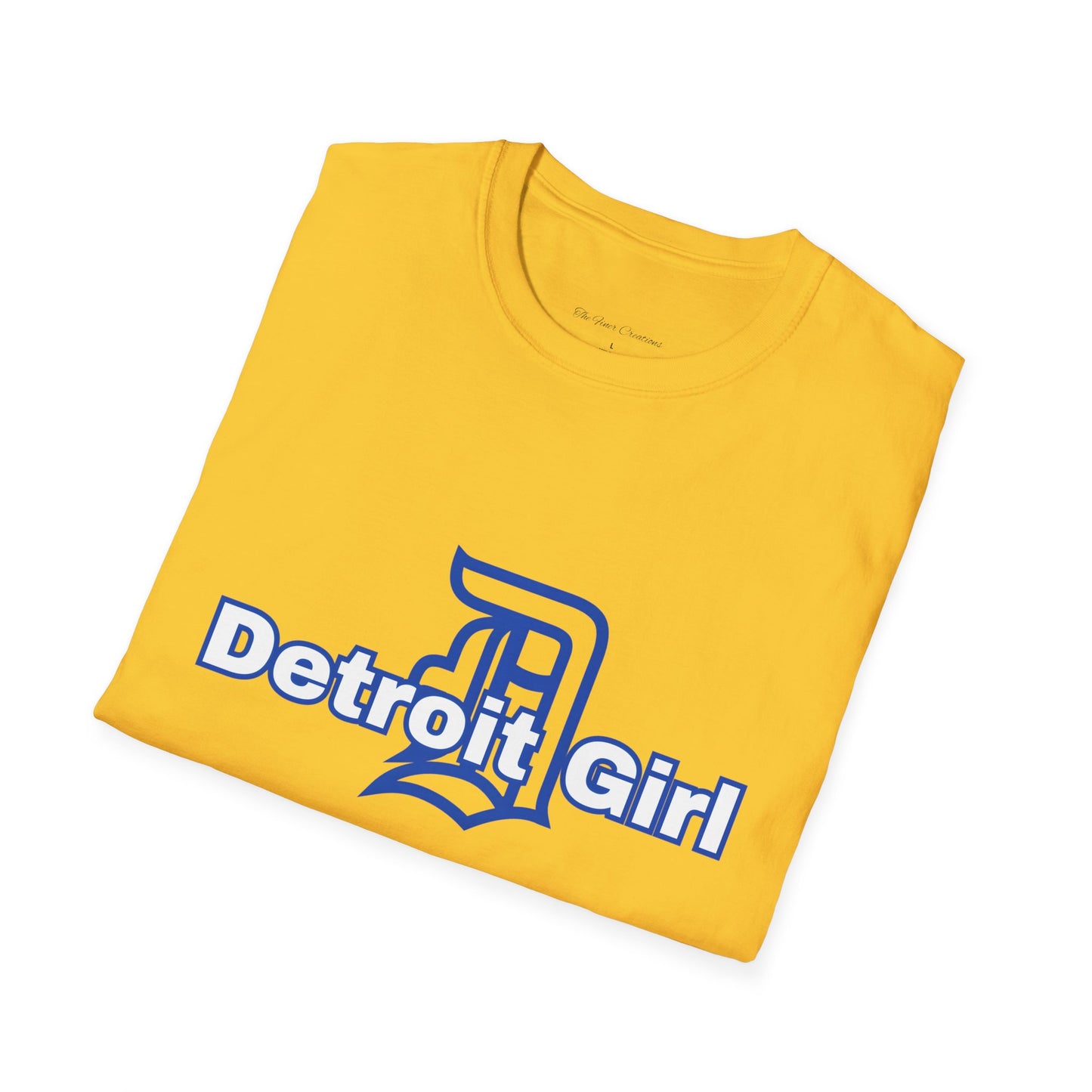 Detroit Girl Unisex Softstyle T-Shirt | Casual Fashion for Detroit Lovers, Gift for Birthdays, Holidays, and Celebrations