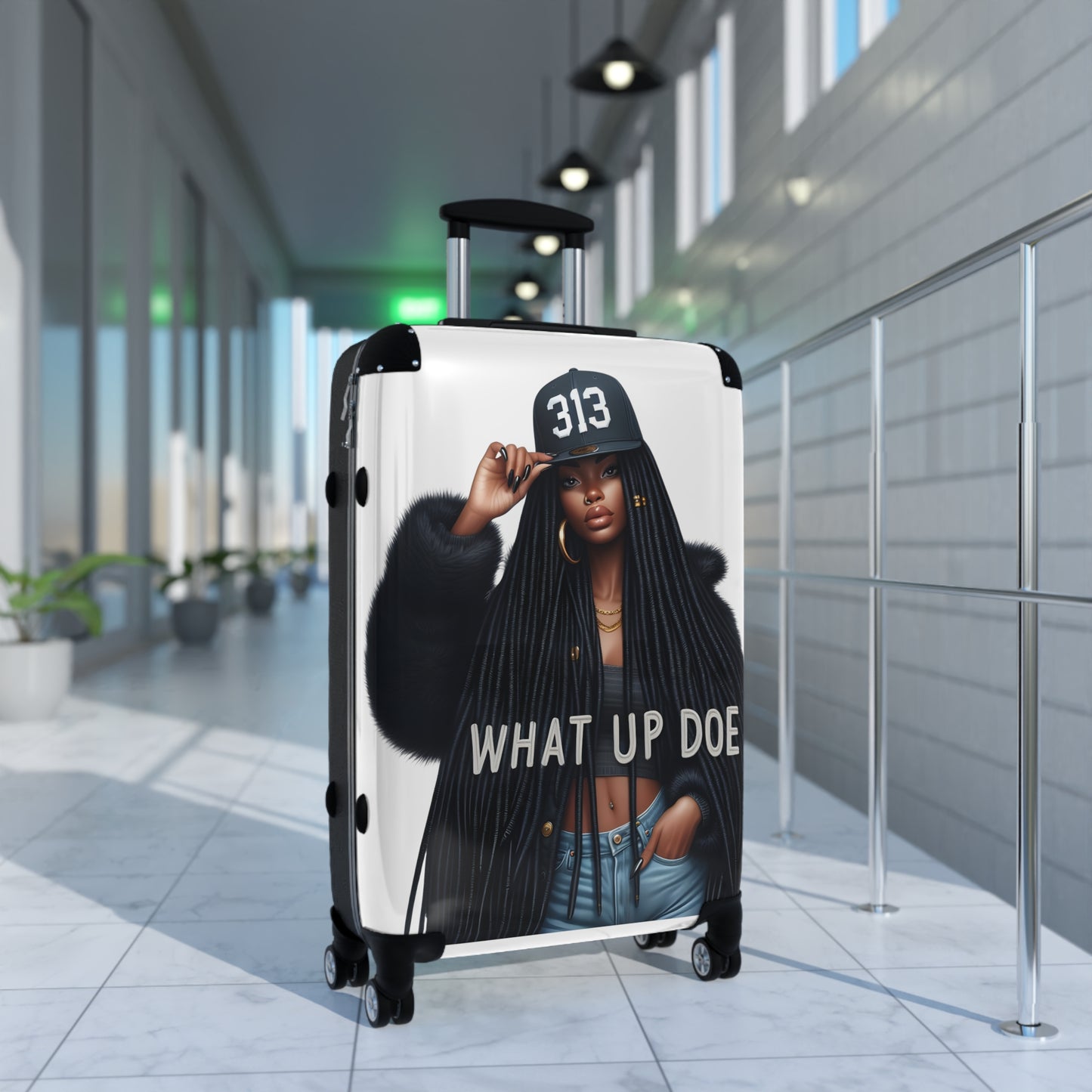 313 Detroit Girl Suitcase