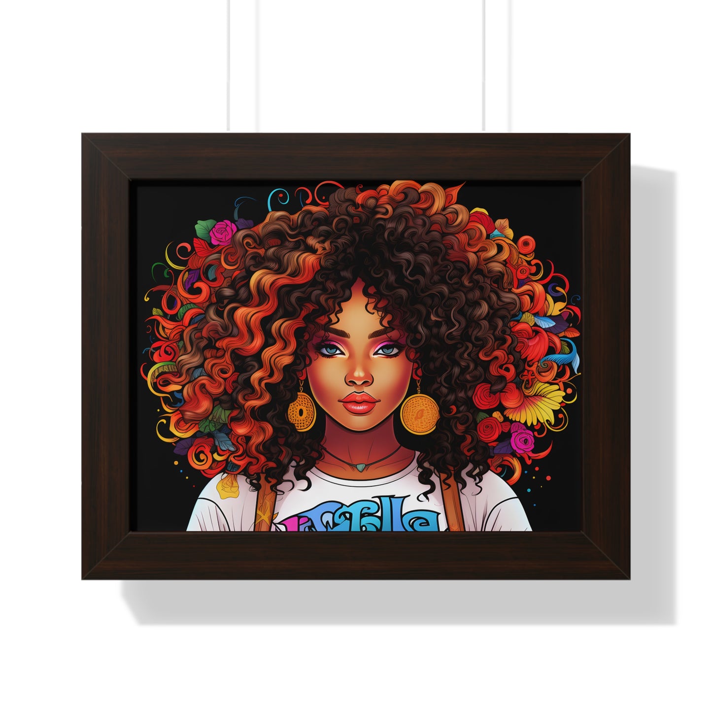 BGM Black Background Framed Horizontal Poster