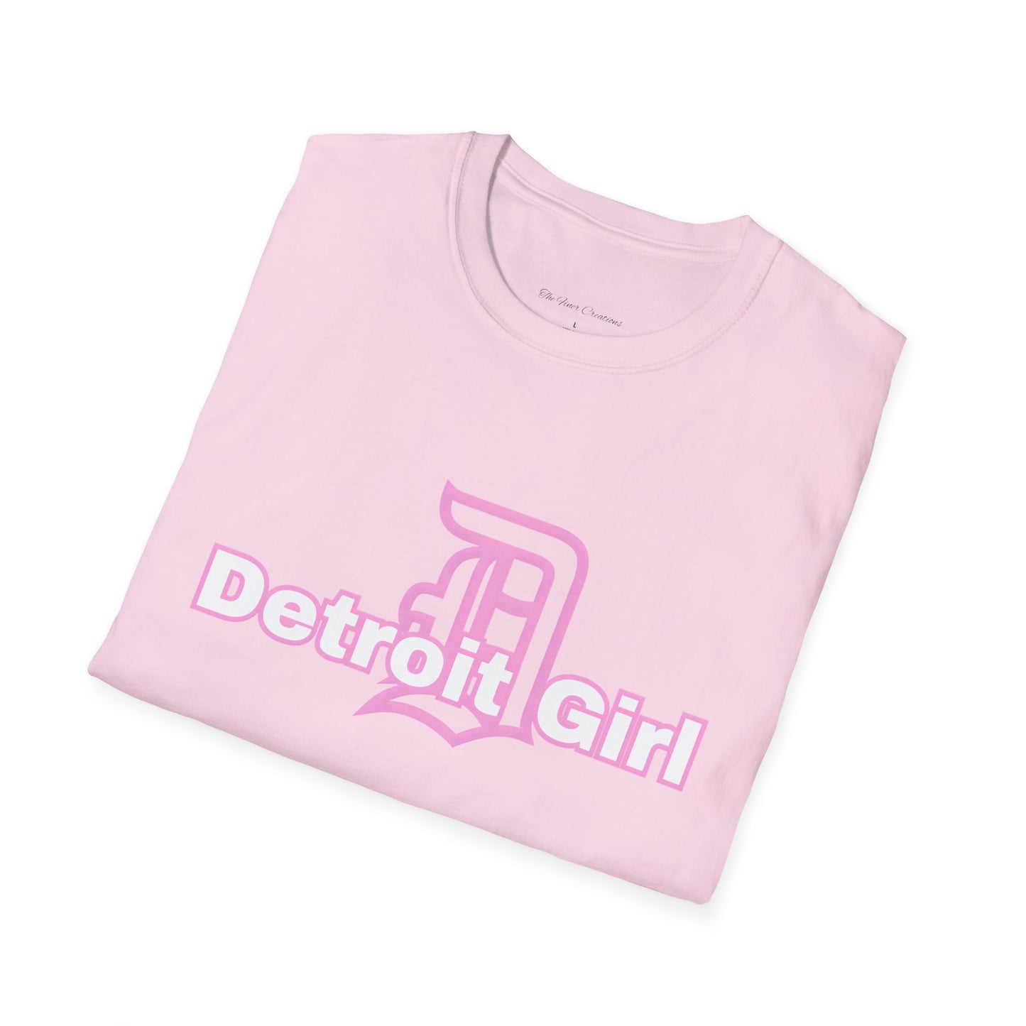 Detroit Girl Unisex Softstyle T-Shirt | Casual Fashion for Detroit Lovers, Gift for Birthdays, Holidays, and Celebrations