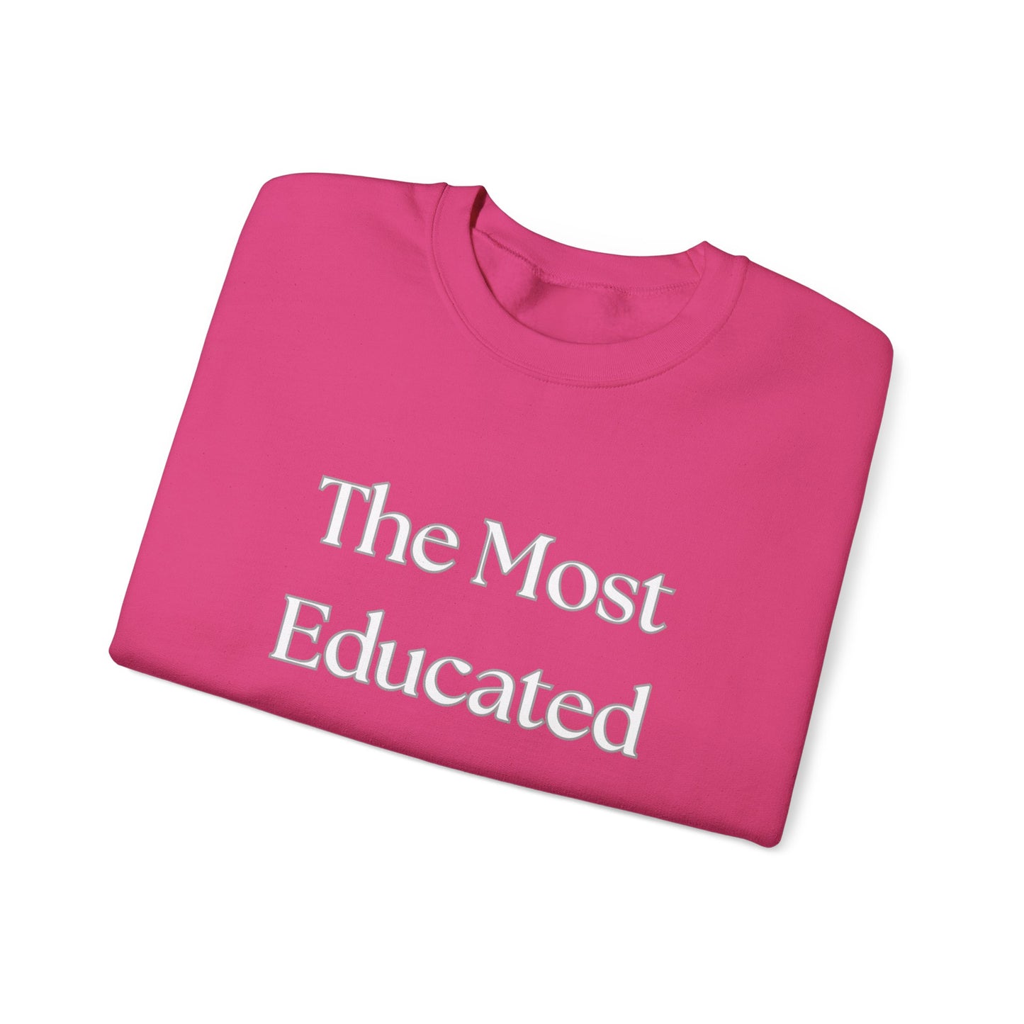 The Most Educated Unisex Heavy Blend™ Crewneck Sweatshirt