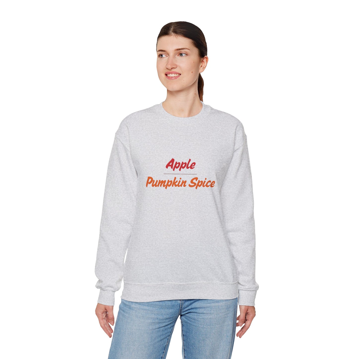 Apple over Pumpkin Spice Unisex Heavy Blend™ Crewneck Sweatshirt