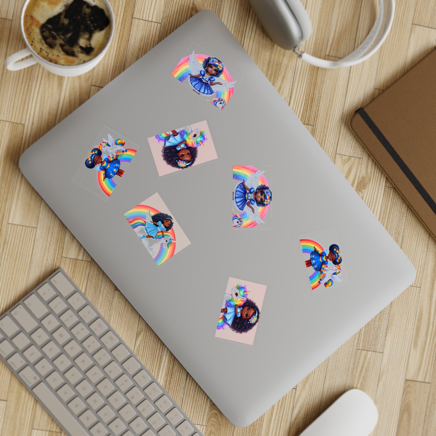 Rainbow Girl Sticker Sheet Bundle, 10pcs
