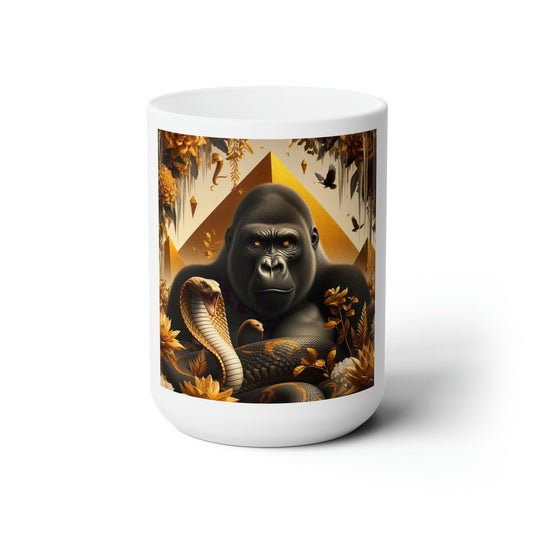 Large Gorilla Ceramic Mug 15oz