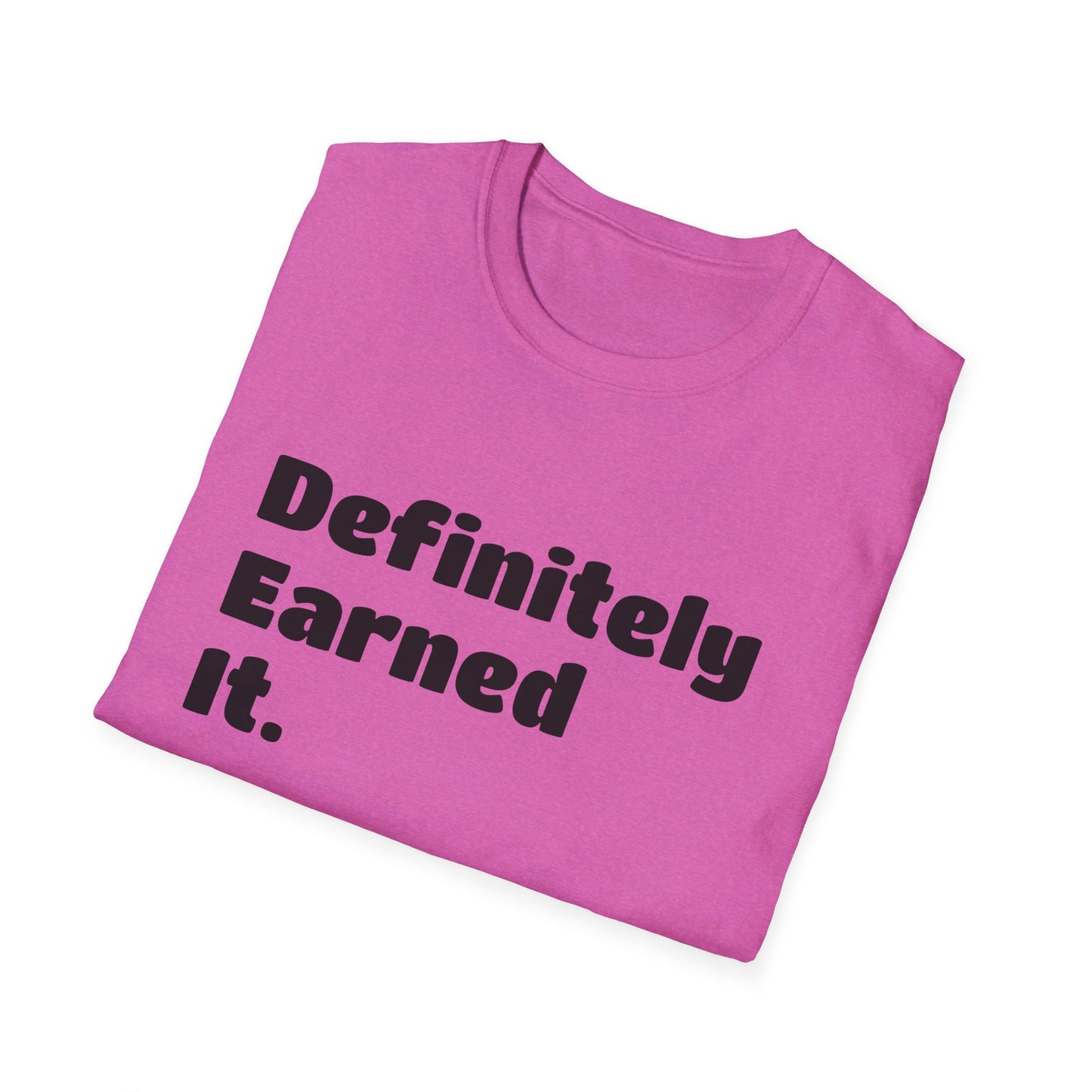 D.E.I Unisex Softstyle T-Shirt with Black Text