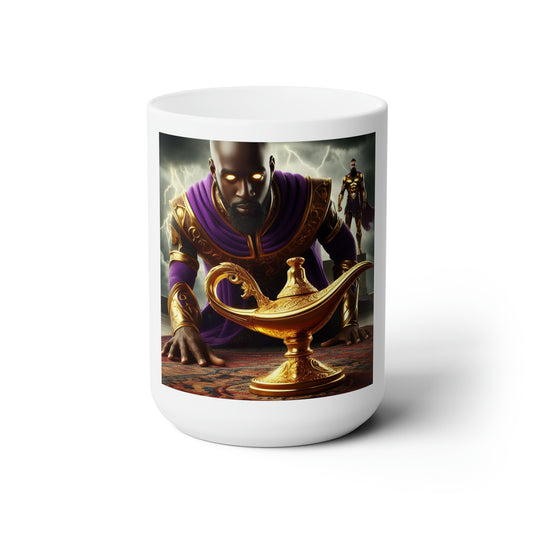 Gold Lamp Ceramic Mug 15oz
