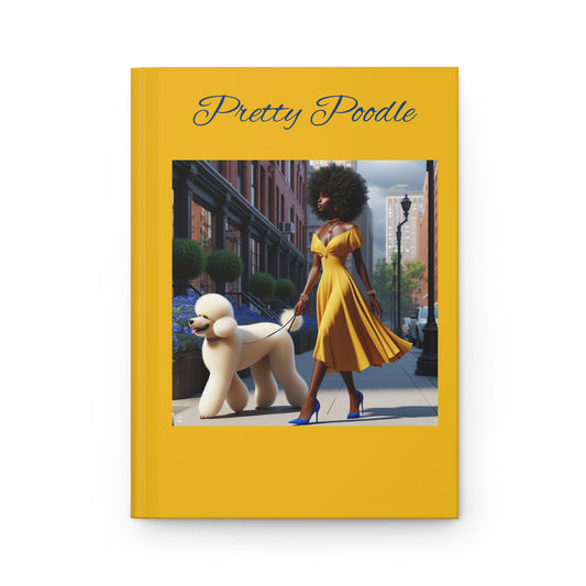 Pretty Poodle Hardcover Journal Matte