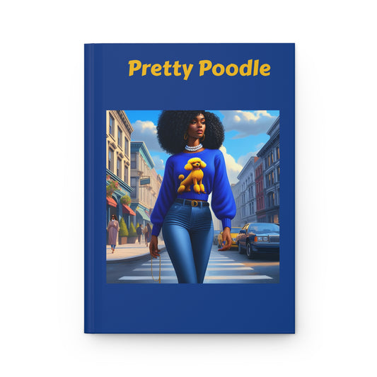 Pretty Poodle Hardcover Journal Matte