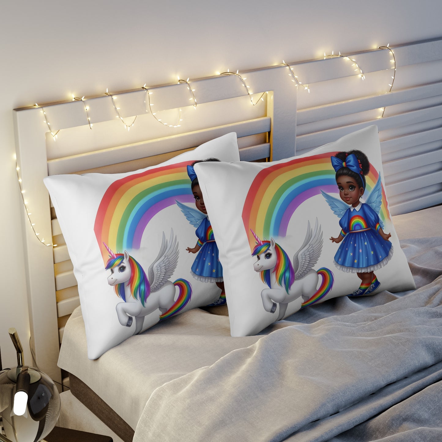 Rainbow Girl Pillow Sham