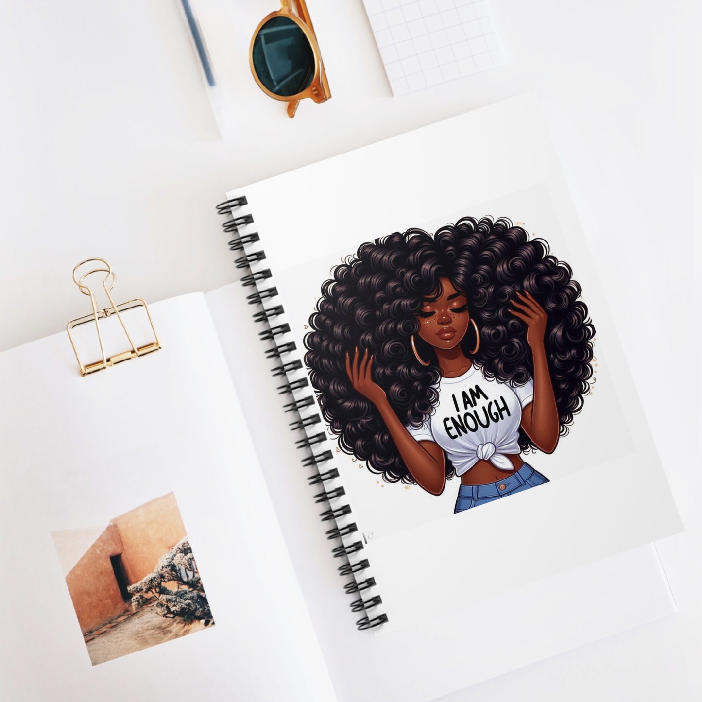 I am Enough Spiral Notebook - Ruled Line