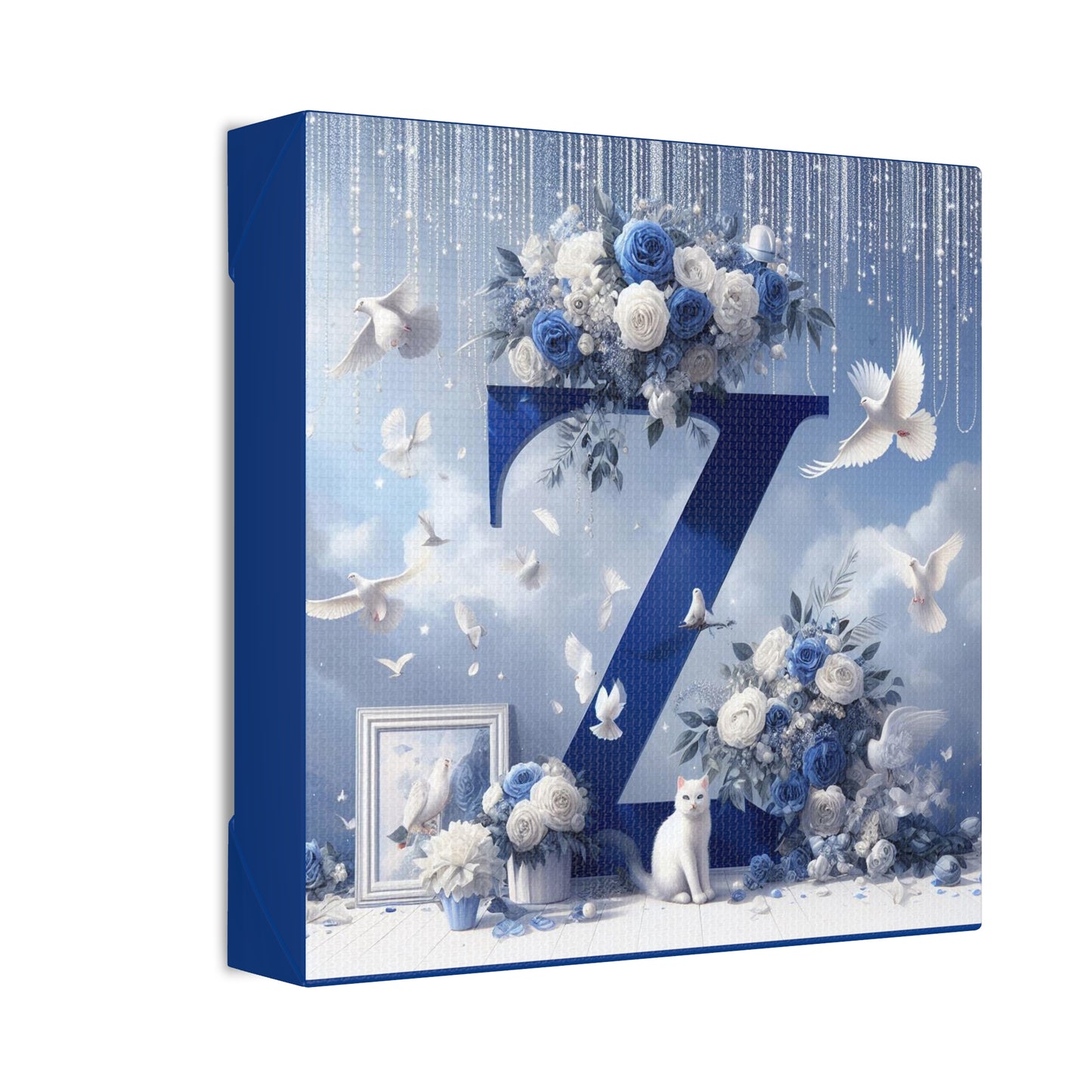 Blue Z Polyester Canvas