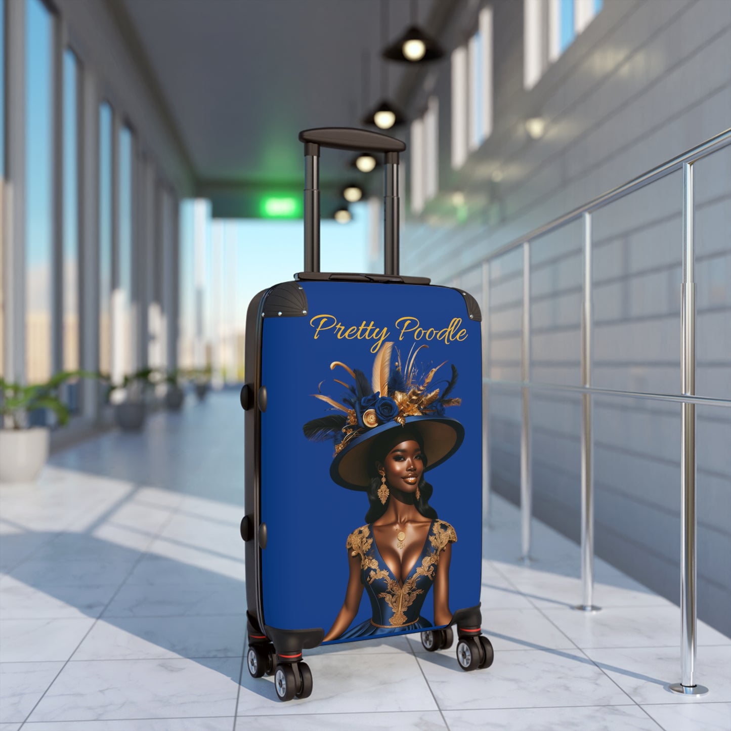 Sophisticated Poodle Suitcase