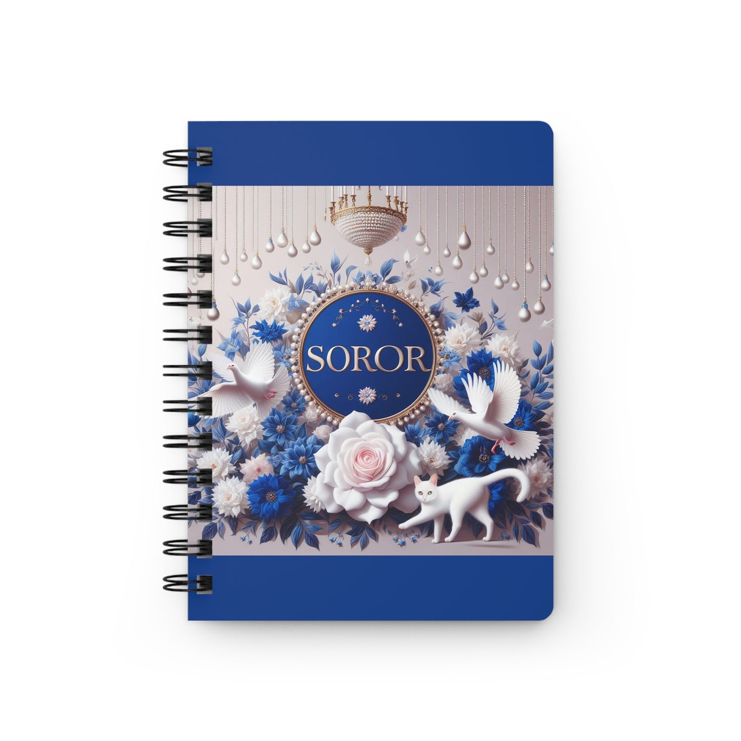 Blue Soror Spiral Bound Journal