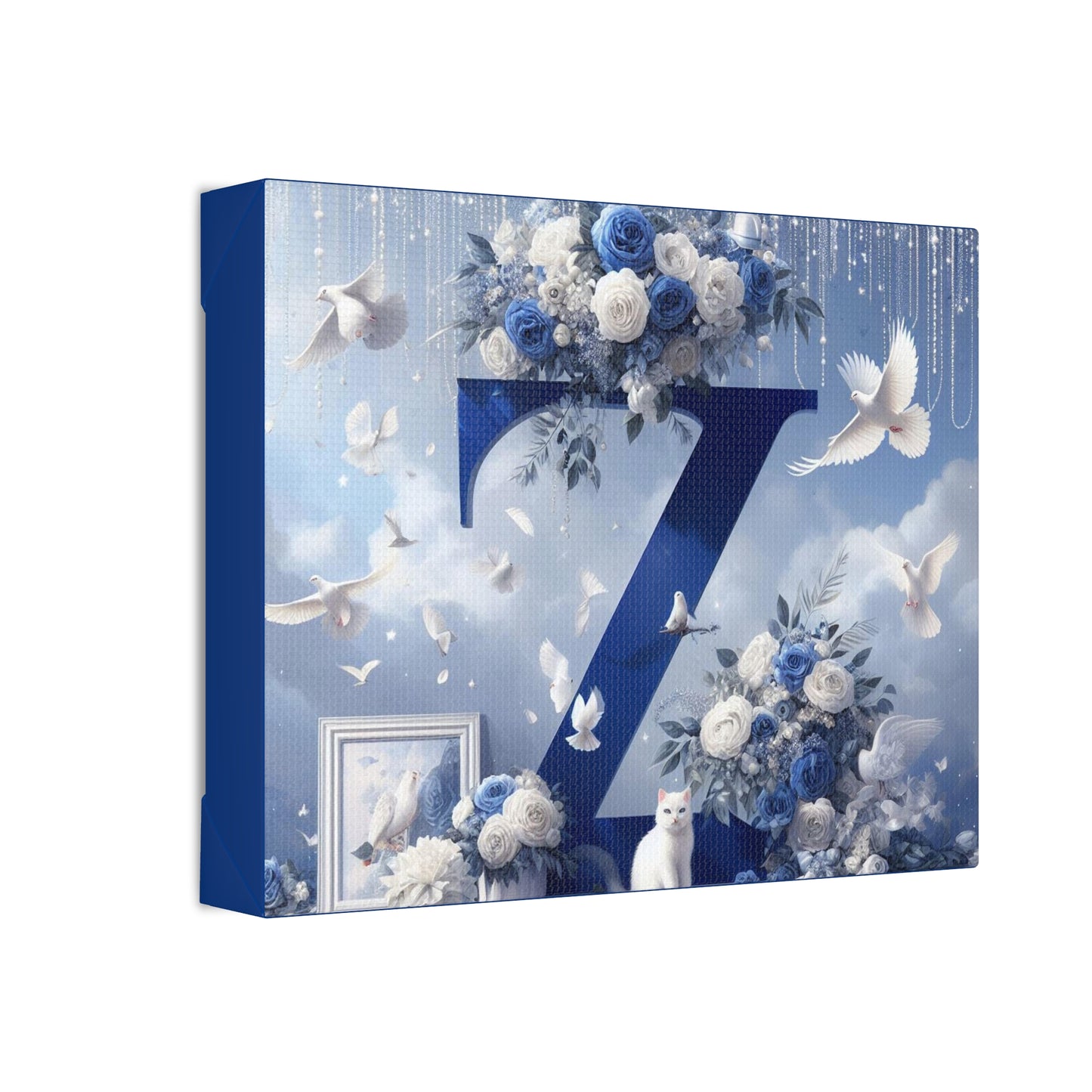 Blue Z Polyester Canvas