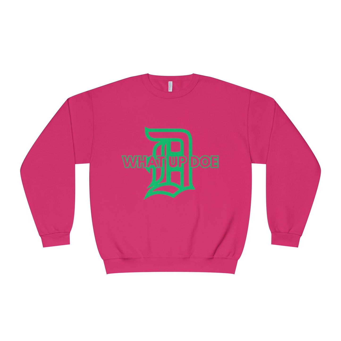 Pink What Up Doe Unisex NuBlend® Crewneck Sweatshirt