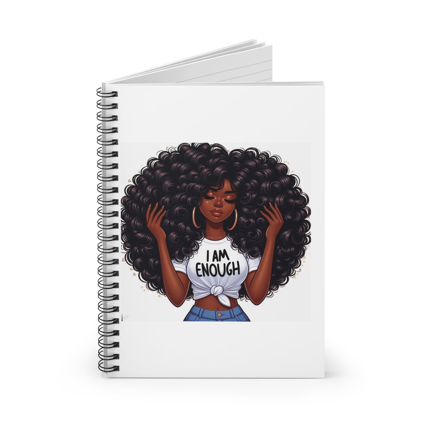 I am Enough Spiral Notebook - Ruled Line