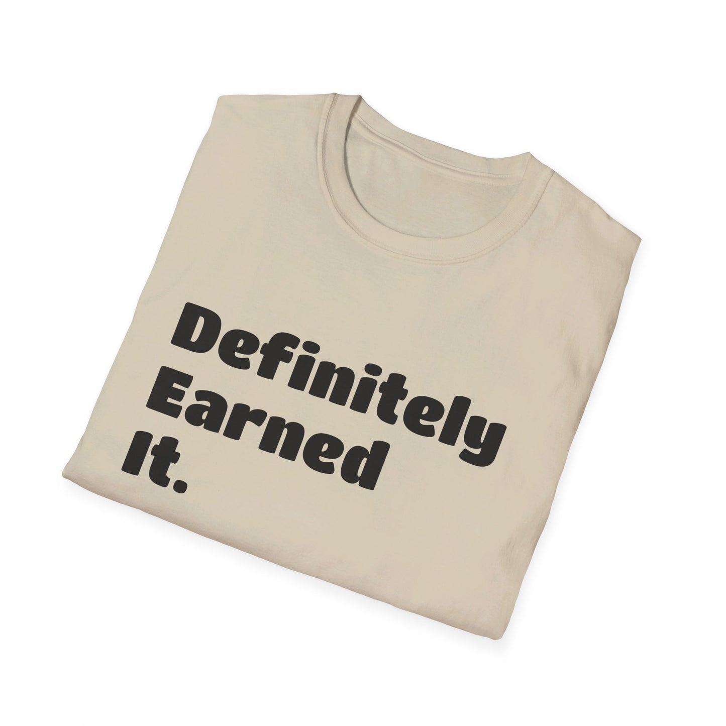 D.E.I Unisex Softstyle T-Shirt with Black Text