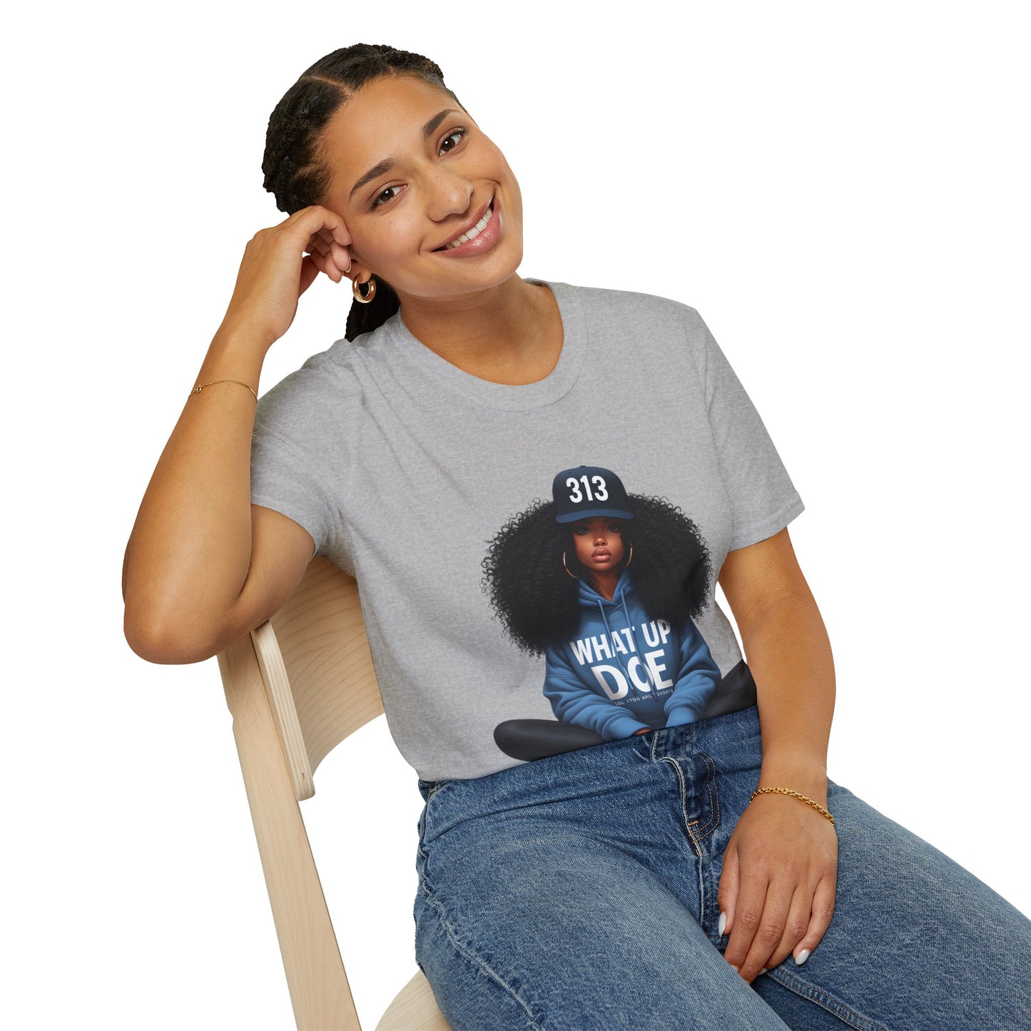 313 Detroit Girl Unisex Softstyle T-Shirt