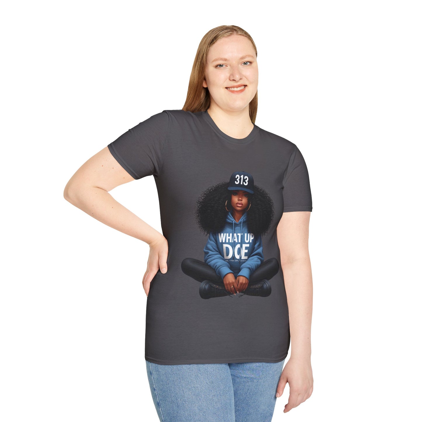 313 Detroit Girl Unisex Softstyle T-Shirt