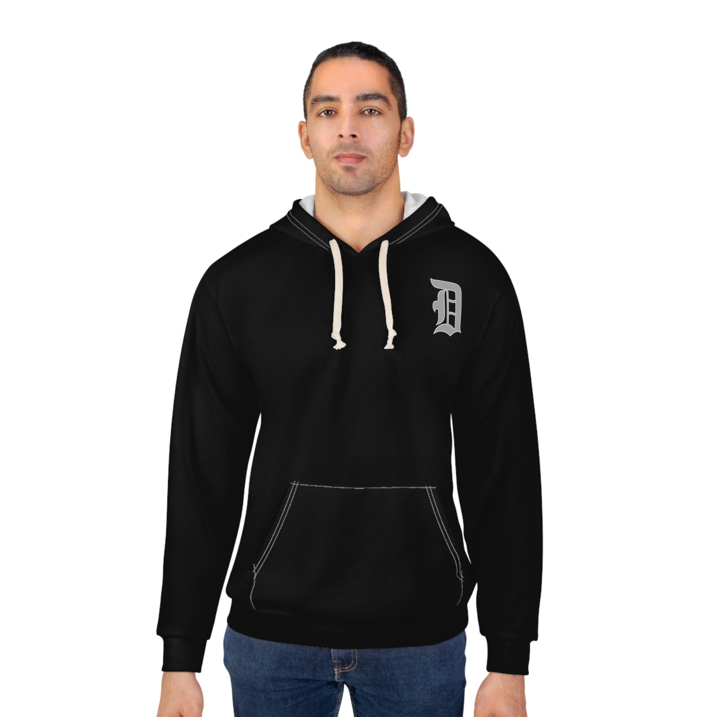 Black Boss Up Lions Unisex Pullover Hoodie (AOP)