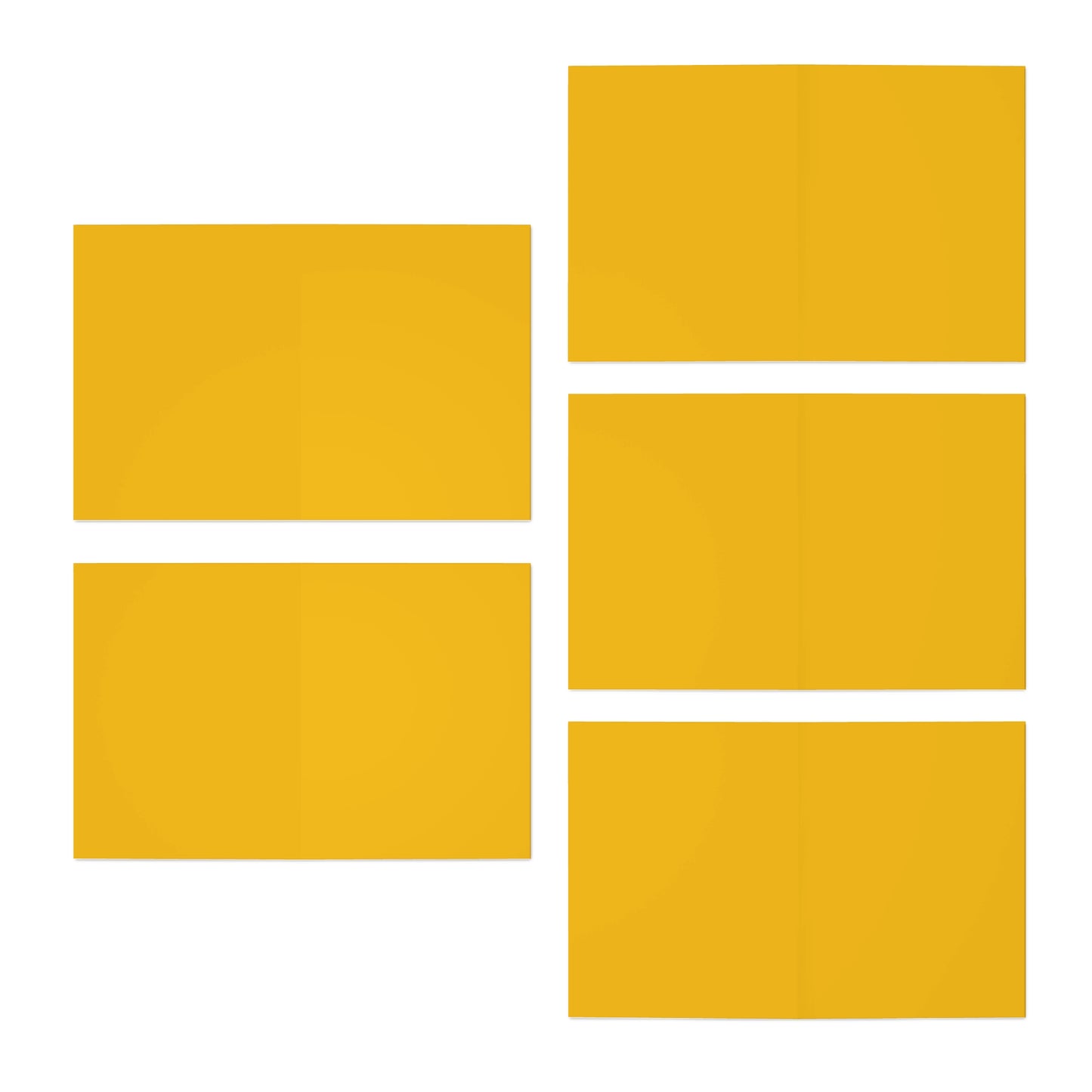 BGM Yellow Flower Multi-Design Greeting Cards (5-Pack)