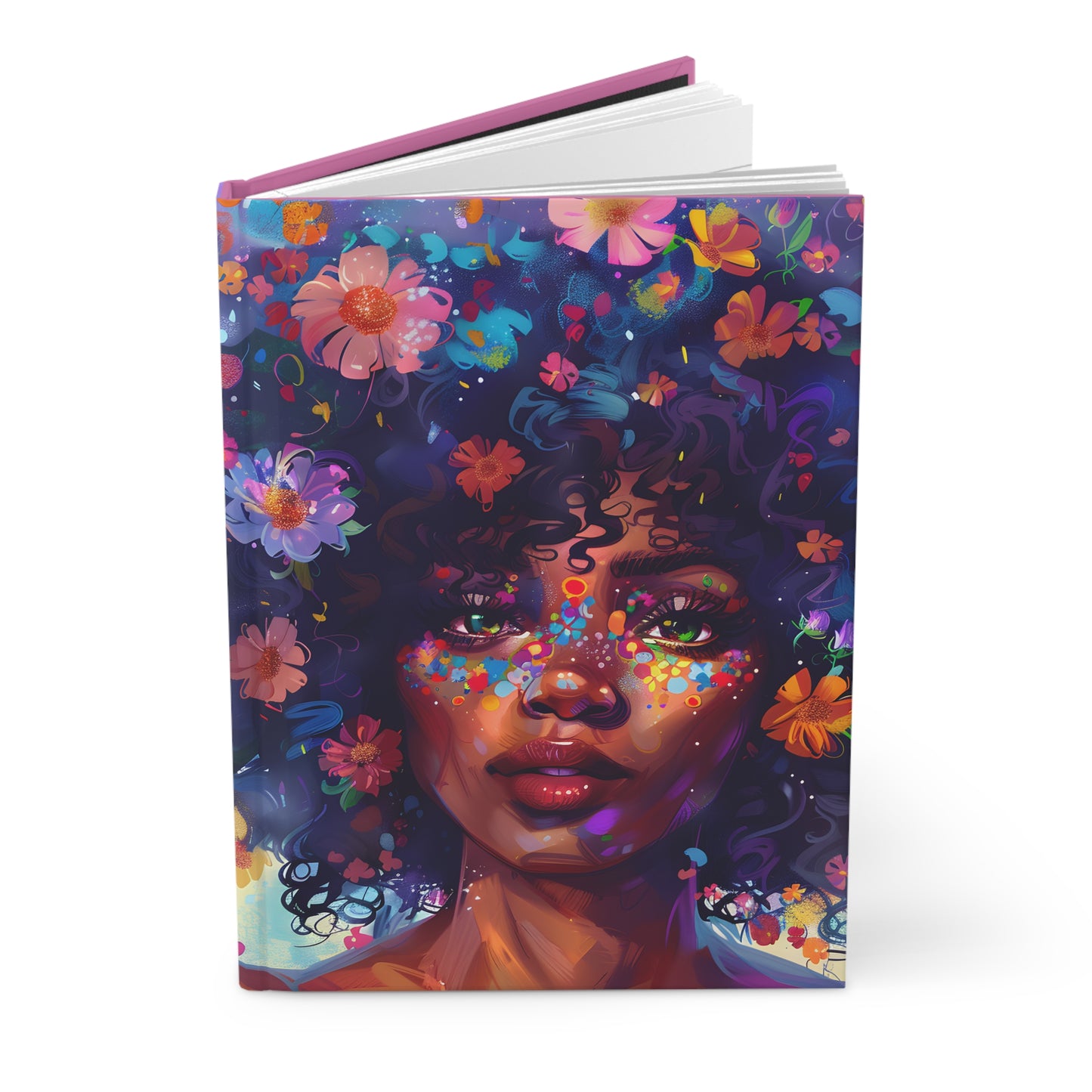Pink Flower BGM Hardcover Journal Matte