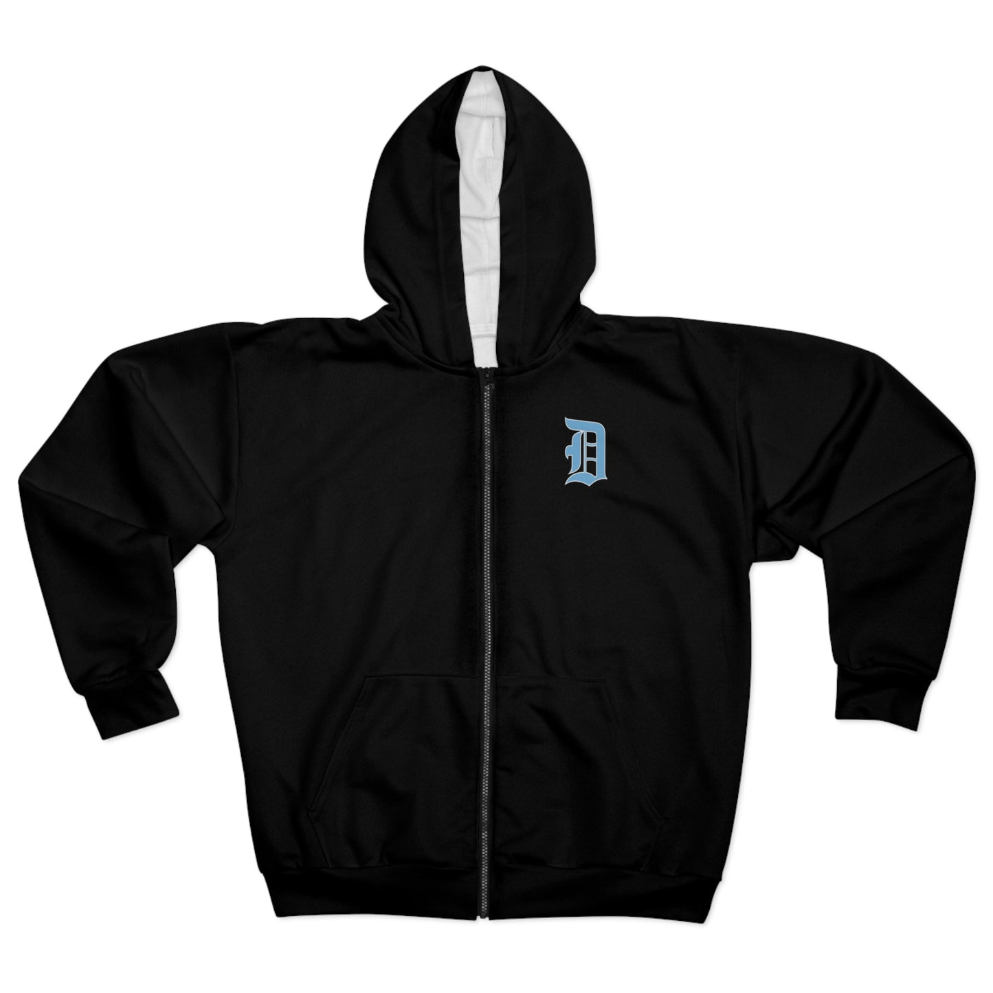 Blue Lion Boss Up Unisex Zip Hoodie (AOP)