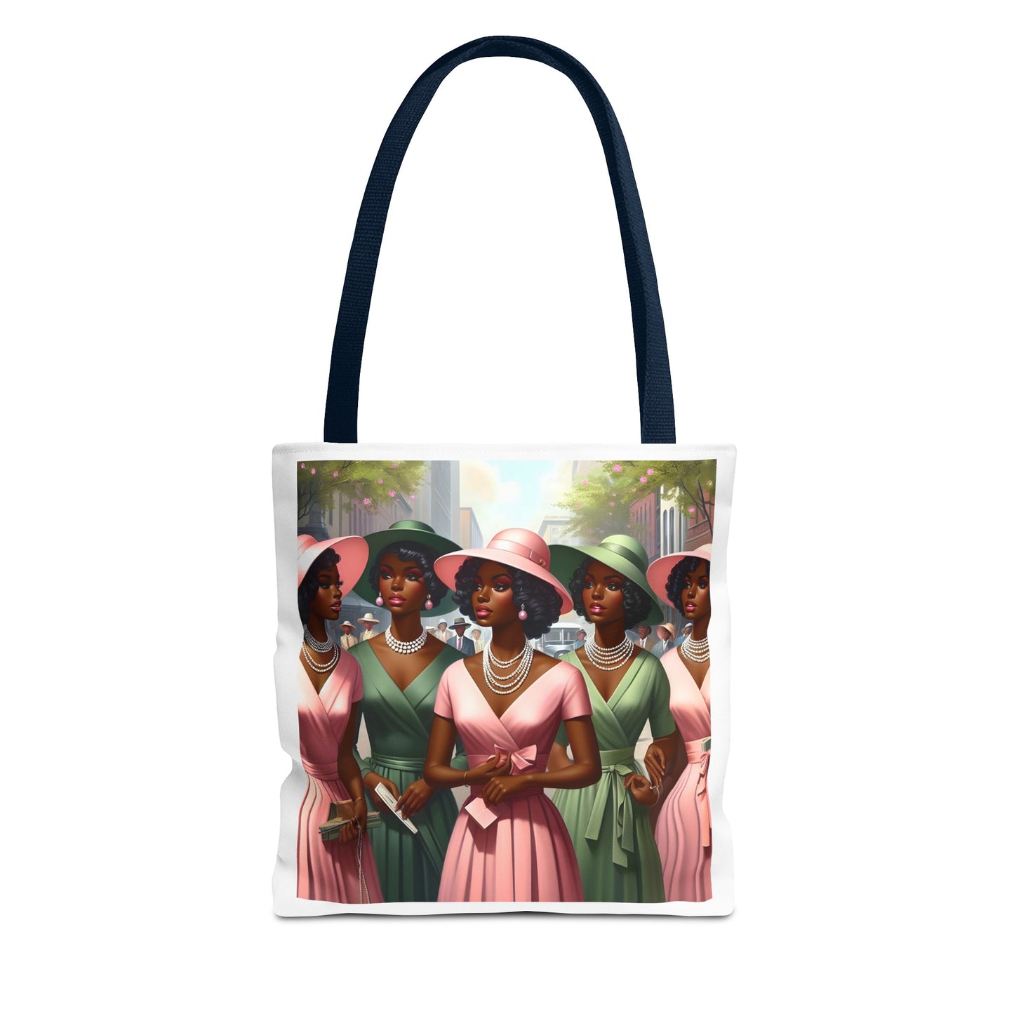 Five Pretty Ladies Tote Bag (AOP)