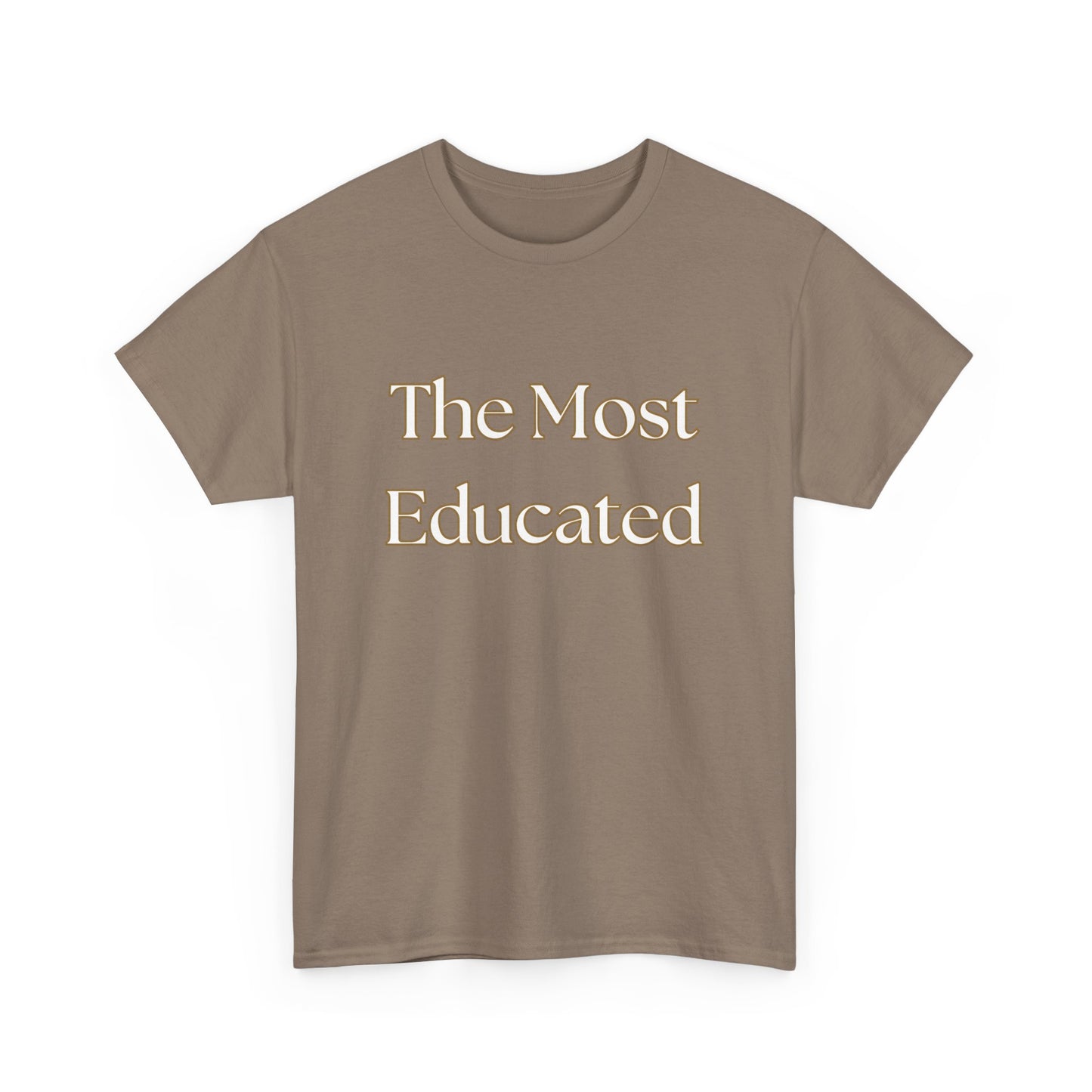 The Most Educated Unisex Heavy Cotton Tee