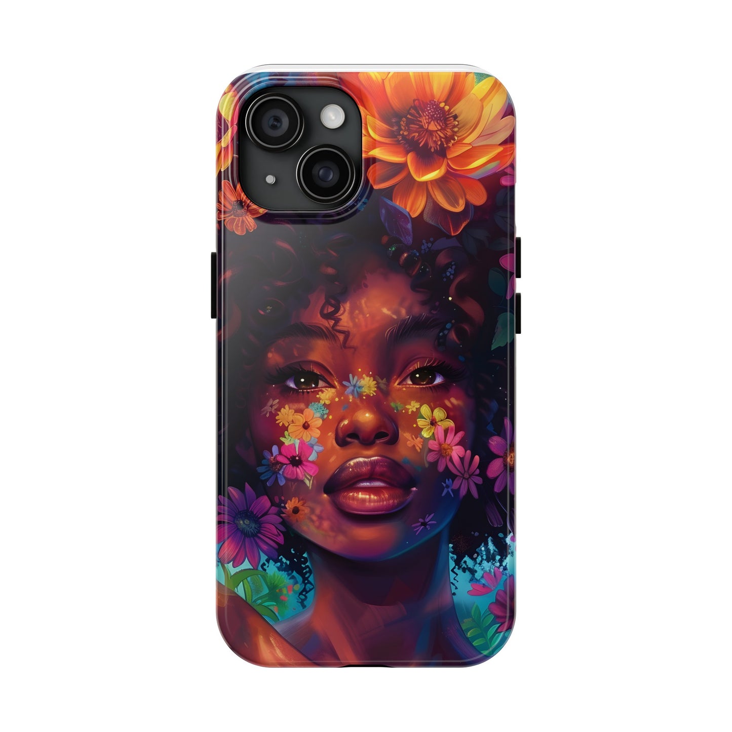 Floral iPhone 15 Tough Phone Cases