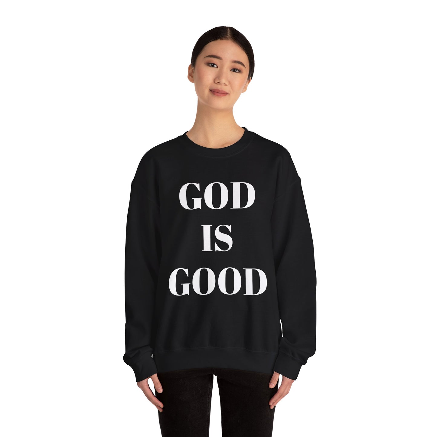 God is Good, All the Time Faith-Inspired Crewneck Sweatshirt