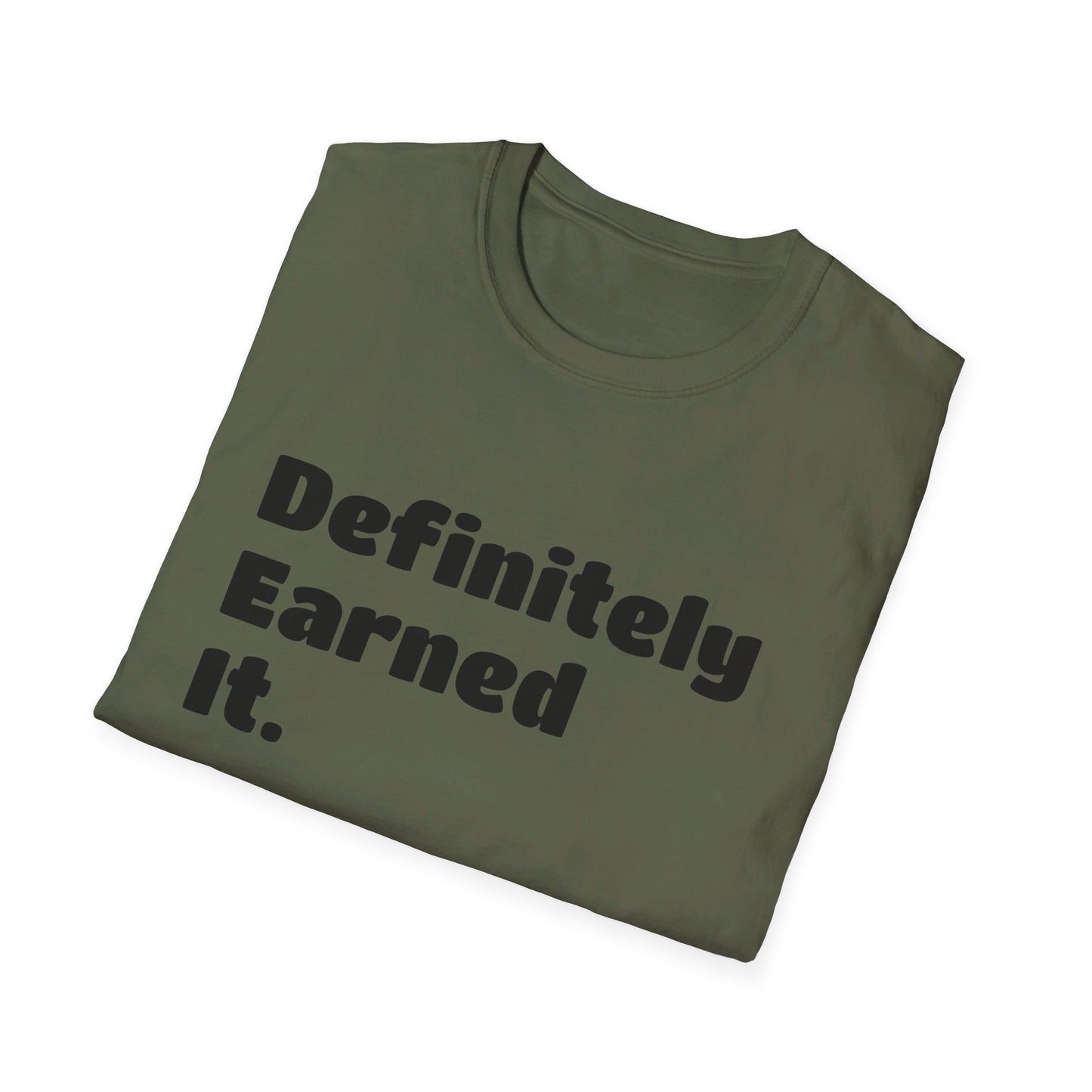 D.E.I Unisex Softstyle T-Shirt with Black Text