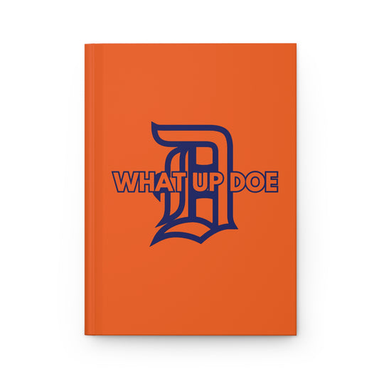 Navy Blue and Orange Hardcover Journal Matte