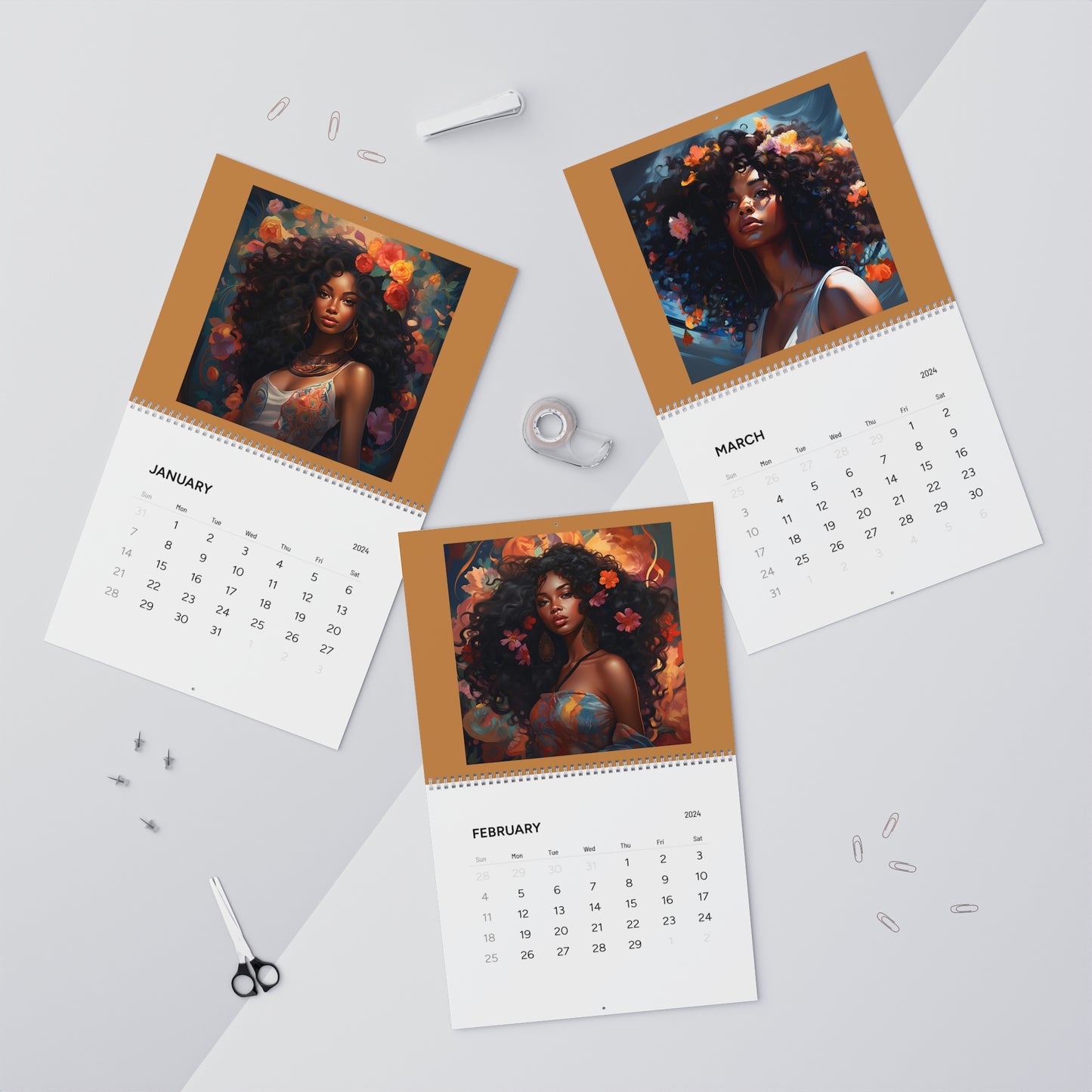 Black is Beautiful Wall Calendars (2024)