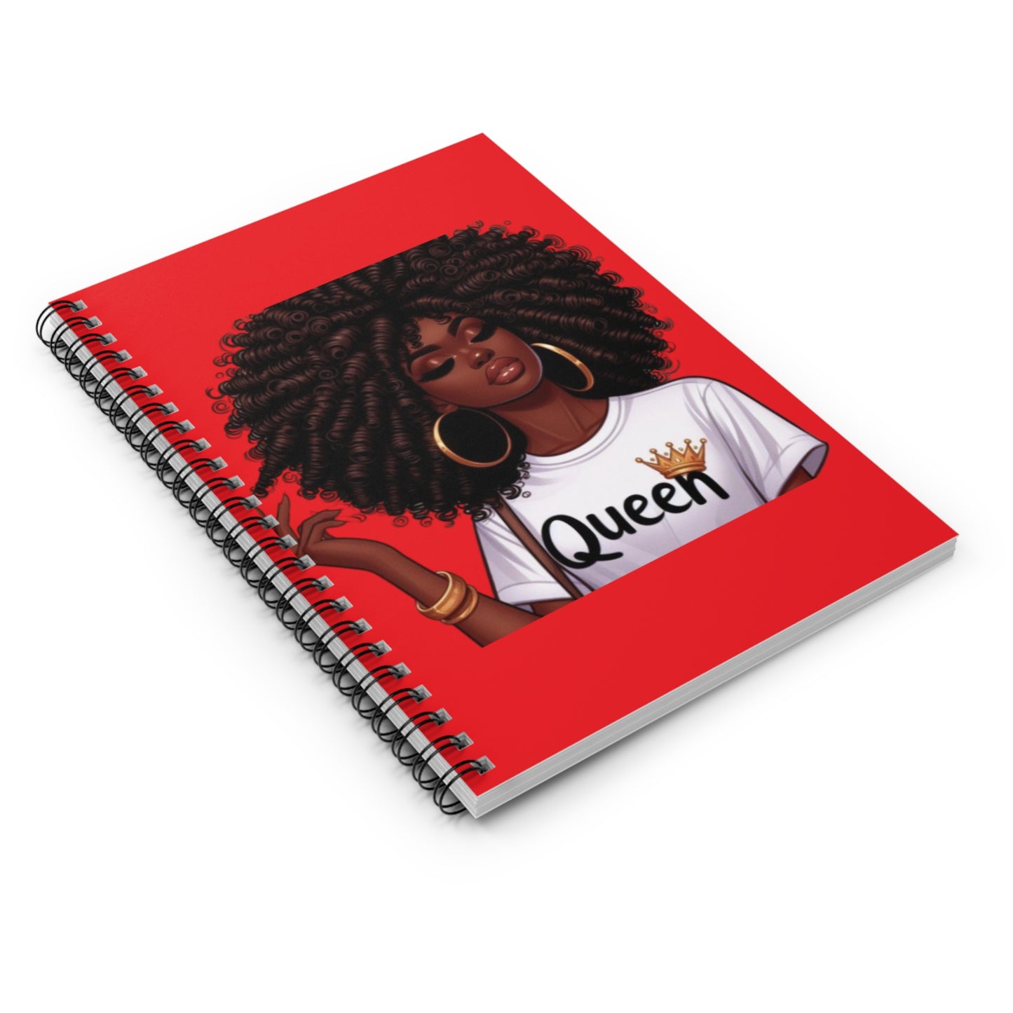 Red Queen Spiral Notebook - Ruled Line