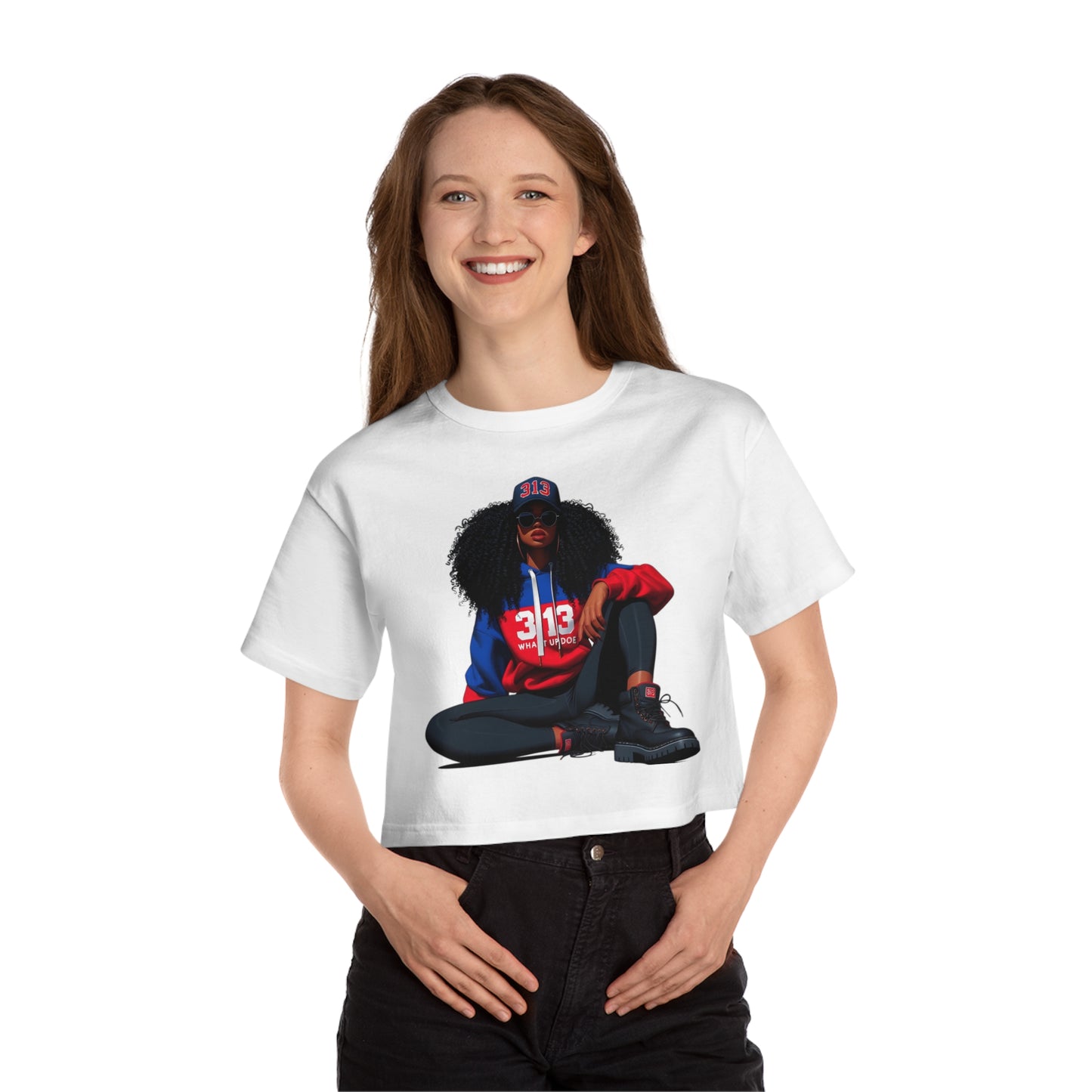 313 Champion Women's Heritage Cropped T-Shirt