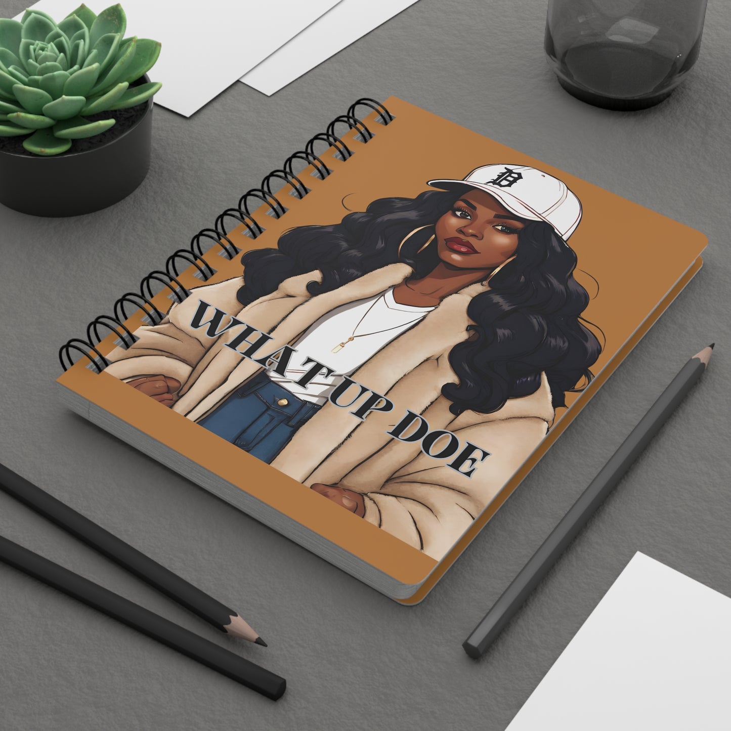What Up Doe Spiral Bound Journal