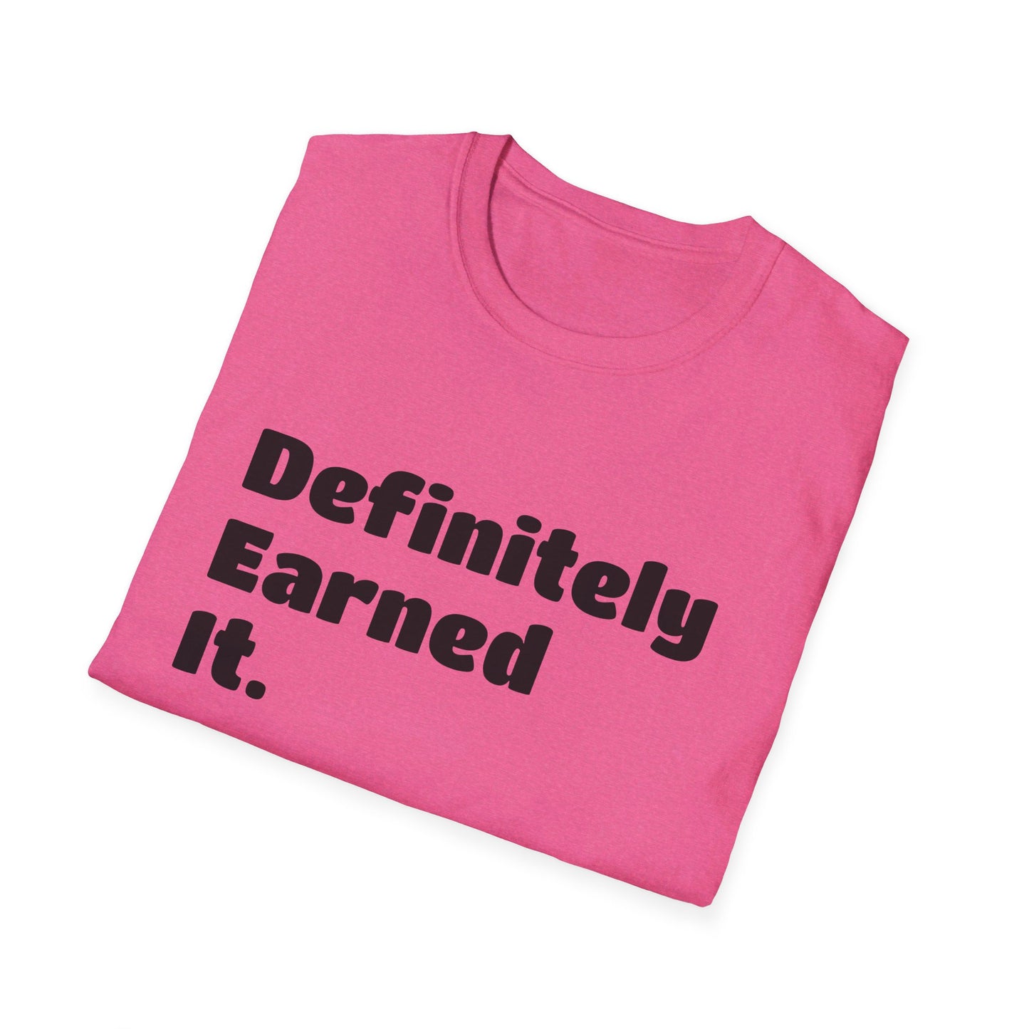 D.E.I Unisex Softstyle T-Shirt with Black Text