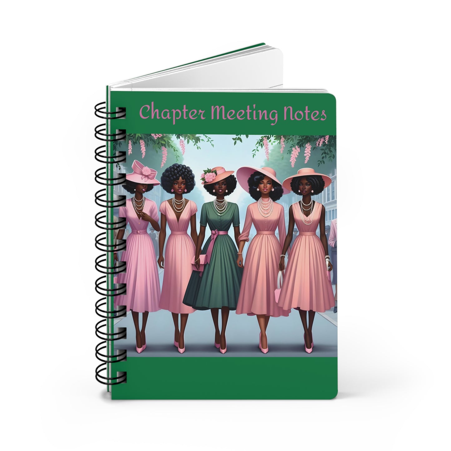 Pretty Women Chapter Meeting Notes Spiral Bound Journal
