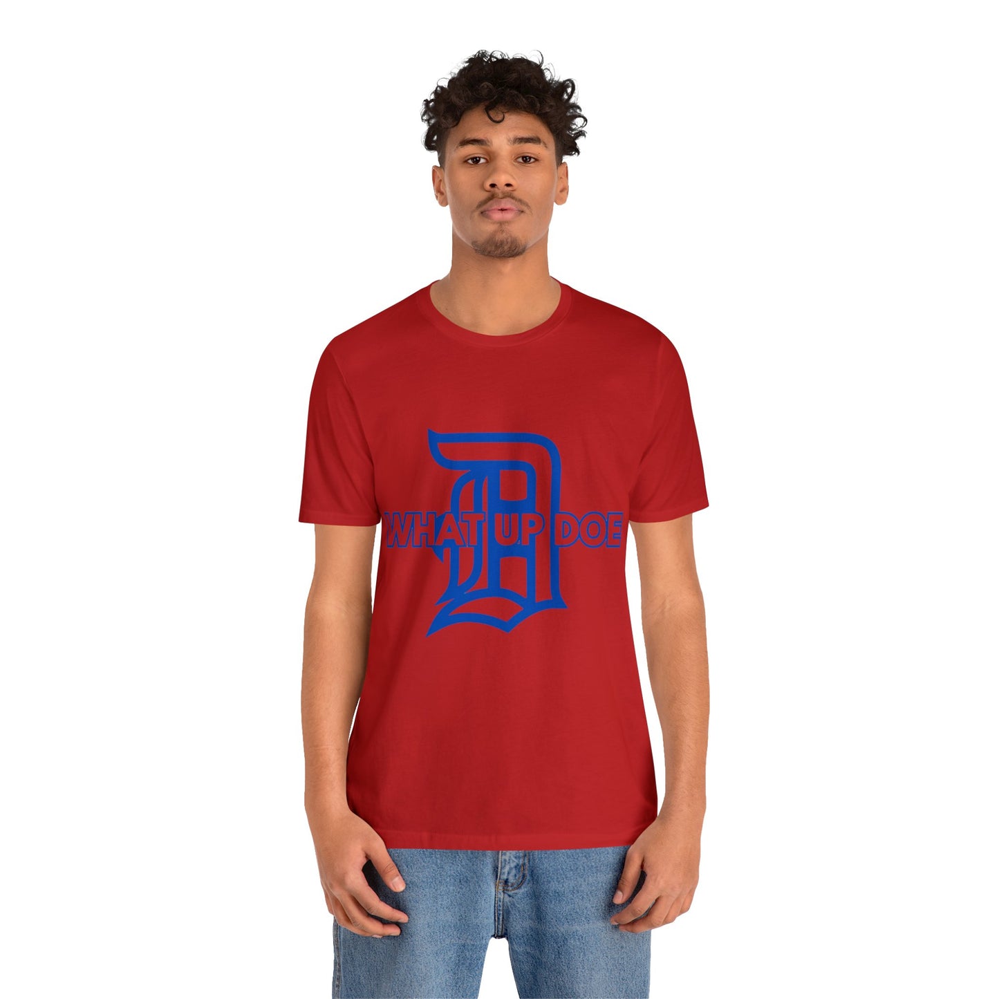 Royal Blue What Up Doe Unisex Jersey Short Sleeve Tee